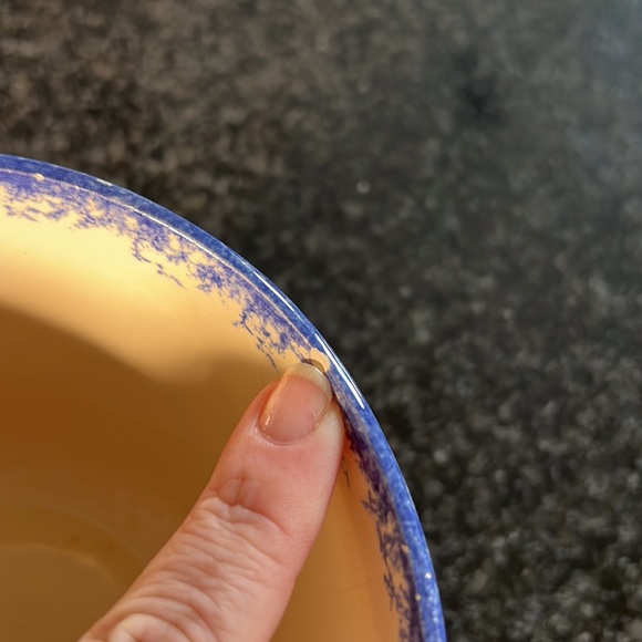 Molly Dallas Blue Spatterware Bowls Cow & Pig - Picture 7 of 10